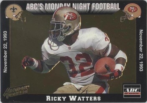 1993 Action Packed Monday Night Football Ricky Watters #50