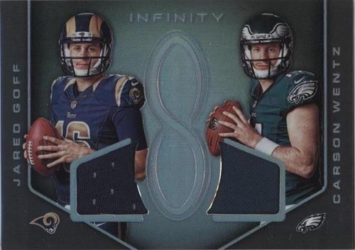 2016 Panini Infinity Carson Wentz Jared Goff #DM-GW
