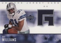 2003 Upper Deck Roy Williams #GJ-RW