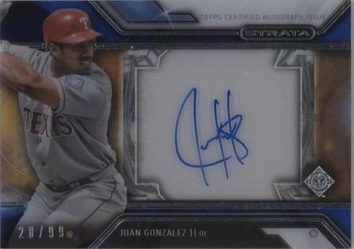 2016 Topps Strata - Juan González #SA-JG