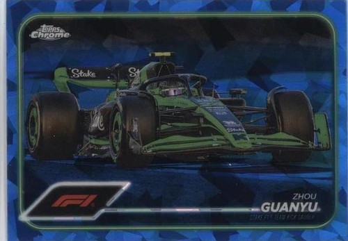 zhou guanyu 2024 Topps Chrome #86 Pink Ray wave Refractor