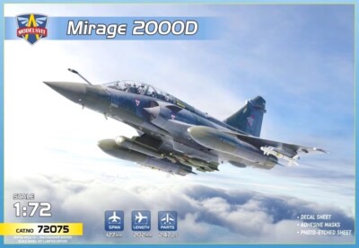 1/72 Modelsvit #72075 Mirage 2000D W/SCALP-EG  Shadow Storm 