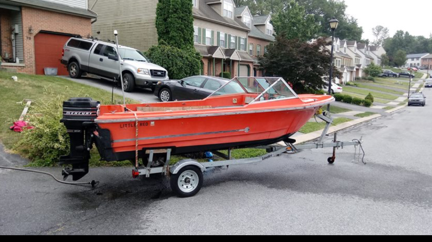 1972 Silverline Powerboat w Motor & Trailer, Baltimore MD | No Fees & No Reserve