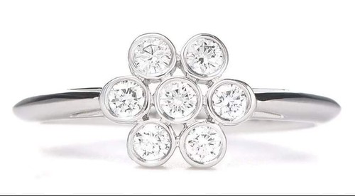 ★SALE★【ティファニー】ハマード　フラワー　リング　１１号　2228 ☆希少☆【ティファニー】ハマード フラワー リング 11号 2228