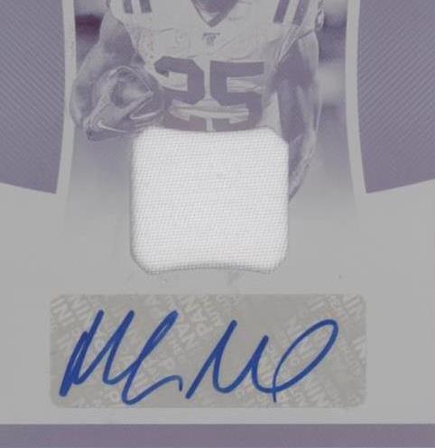 2019 Panini National Treasures Marlon Mack #MS-MM