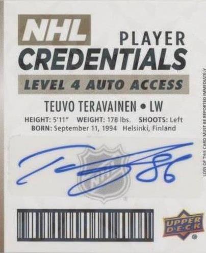2017-18 Upper Deck MVP - Teuvo Teravainen #NHL-TT