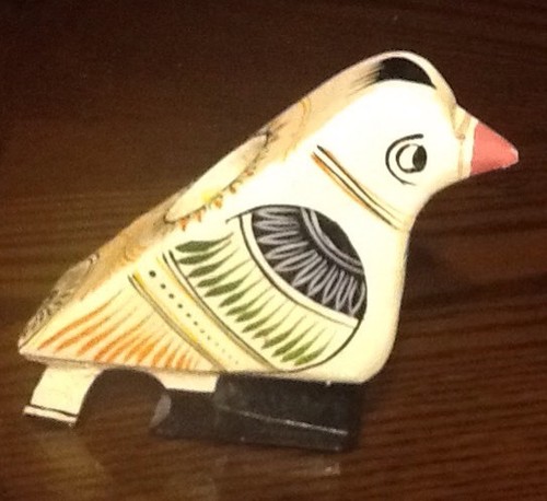 SRI LANKA Wooden Bird Candle Holder