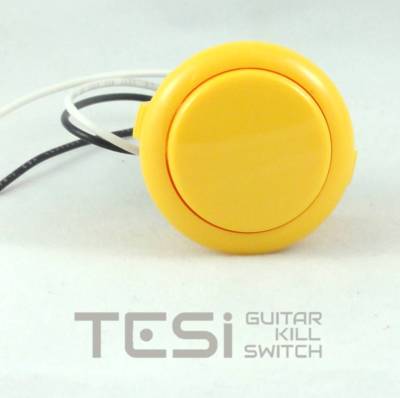 Tesi DITO XL Snap In 30MM Arcade Button Guitar Kill Switch - Yellow