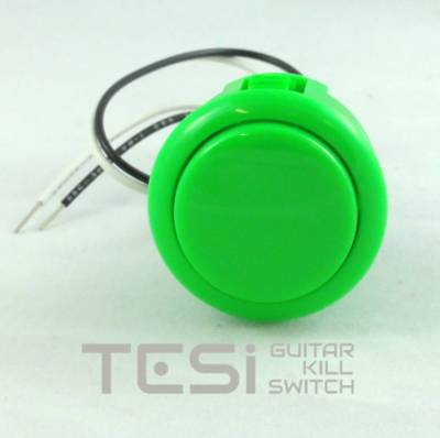 Tesi DITO XL Snap In 30MM Arcade Button Guitar Kill Switch - Green