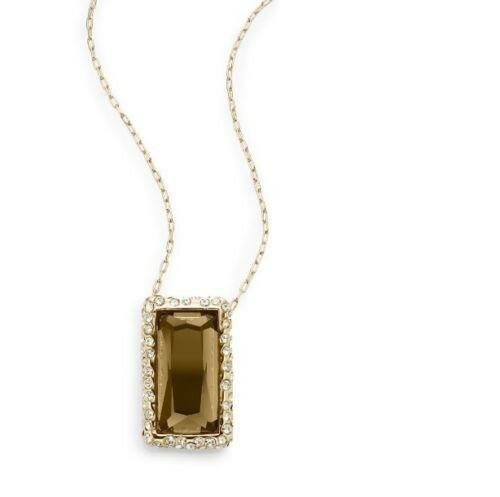 Alexis Bittar 132605 Gold Chain Smoky Quartz Pendant Necklace