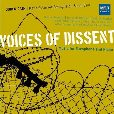 JOREN CAIN - Voices Of Dissent - Music For Saxophone And Piano - CD - *Mint*