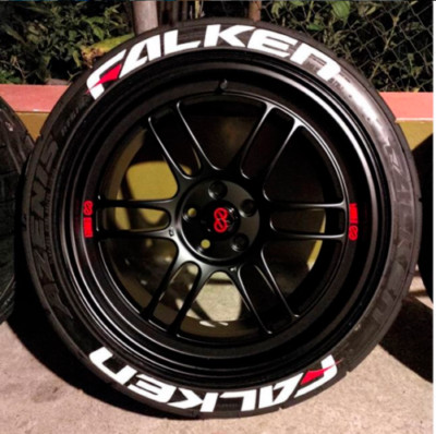 Tire Lettering fits FALKEN PERMANENT Tyre Decal Stickers -1.50'' -FAST SHIPPING-