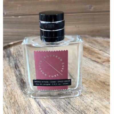 Tru Fragrance BOURBON CURE Eau De Cologne 3.4oz 100mL Vetiver Cedar Ginger Spray