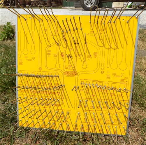 Tru Test Rachets Sockets Adaptors Vintage Store Display Advertising Rack Sign