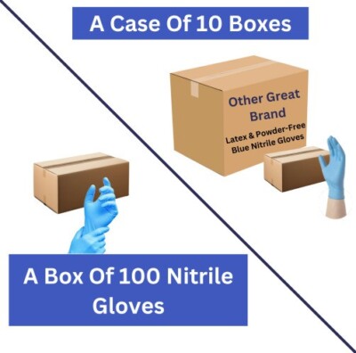 Nitrile Disposable Gloves Powder Latex Free 3, 5, 6, & 8 Mil