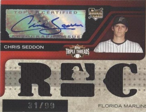 2008 Topps Triple Threads - Chris Seddon #156