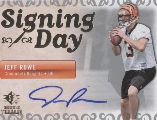 2007 SP Rookie Threads Jeff Rowe #SDA-JR