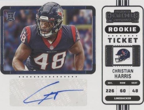 2022 Panini Contenders Christian Harris #183