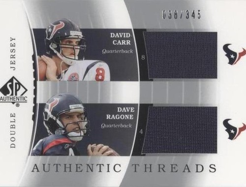 2003 SP Authentic Dave Ragone David Carr #DJC-DC/DR
