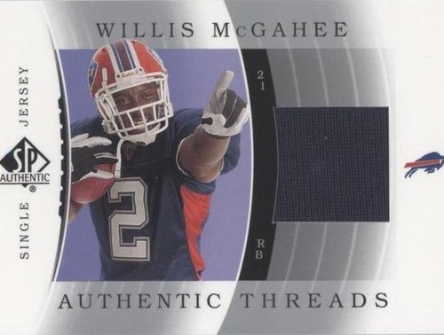 2003 SP Authentic Willis McGahee #JC-WM