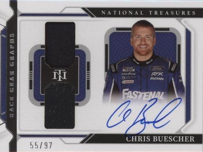 2022 Panini National Treasures - Chris Buescher #DRGG-BU
