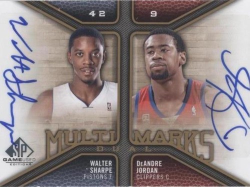 2009-10 SP Game Used - DeAndre Jordan/Walter Sharpe #MD-JS