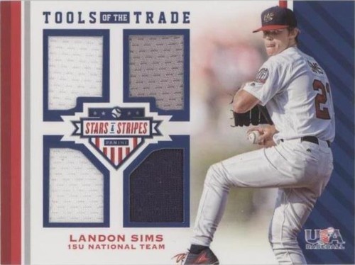2017 Panini USA Baseball Stars & Stripes - Landon Sims #61