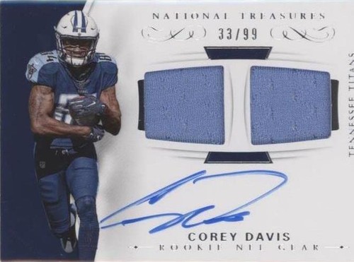 2017 Panini National Treasures Corey Davis #RSC-CD