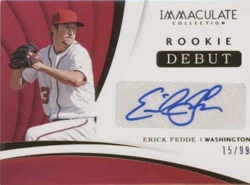 2018 Panini Immaculate Collection - Erick Fedde #RDS-EF