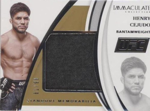 2021 Panini Immaculate Collection UFC - Henry Cejudo #SM-HCJ