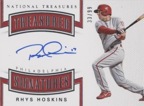 2018 Panini National Treasures - Rhys Hoskins #TS-RH