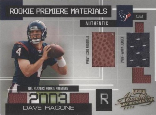 2003 Playoff Absolute Memorabilia Dave Ragone #155
