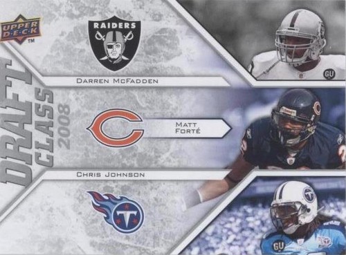 2009 Upper Deck Draft Edition Chris Johnson Darren McFadden Matt Forte #292