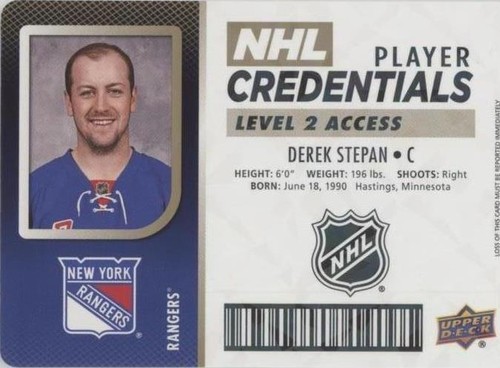 2017-18 Upper Deck MVP - Derek Stepan #NHL-ST