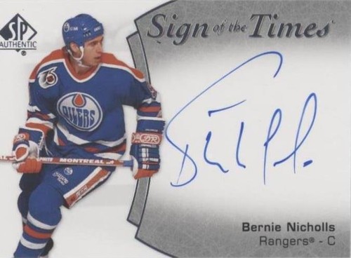 2021-22 SP Authentic - Bernie Nicholls #SOTT-BN