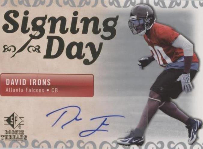 2007 SP Rookie Threads David Irons #SDA-DI