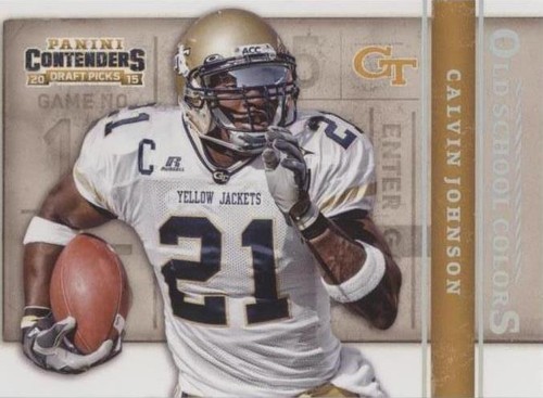 2015 Panini Contenders Draft Picks Calvin Johnson #9