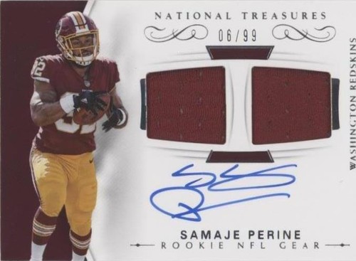 2017 Panini National Treasures Samaje Perine #RSC-SP