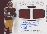 2017 Panini National Treasures Samaje Perine #RSC-SP