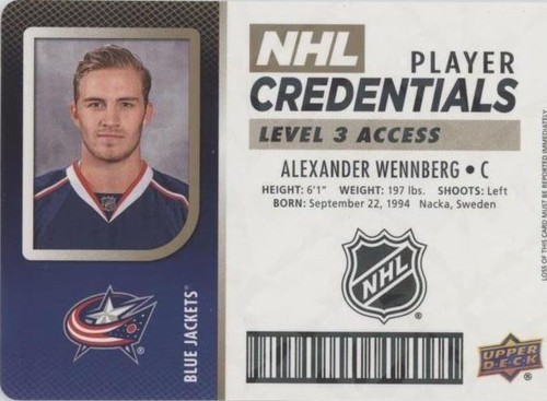 2017-18 Upper Deck MVP - Alexander Wennberg #NHL-AW