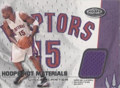 2000-01 NBA Hoops Hot Prospects Determined Vince Carter #1D