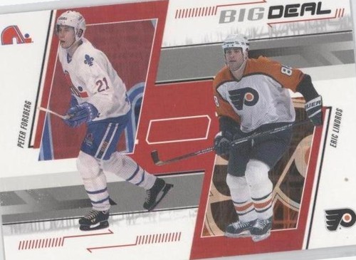 2002-03 In the Game Be A Player Memorabilia - Eric Lindros Peter Forsberg #231