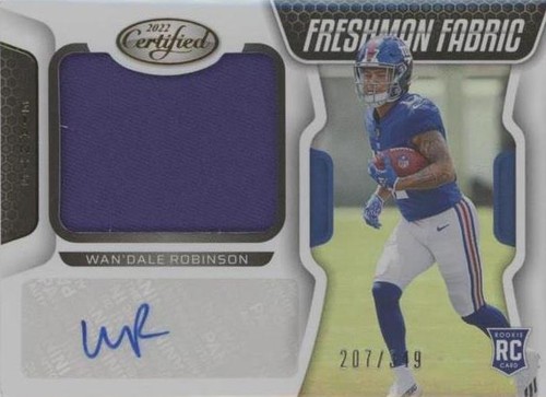 2022 Panini Certified Wan'Dale Robinson #237