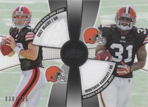 2010 Topps Prime Colt McCoy Montario Hardesty #2QR-MH