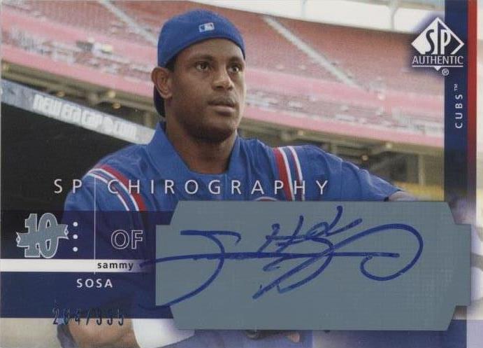 2003 SP Authentic - Sammy Sosa #SO