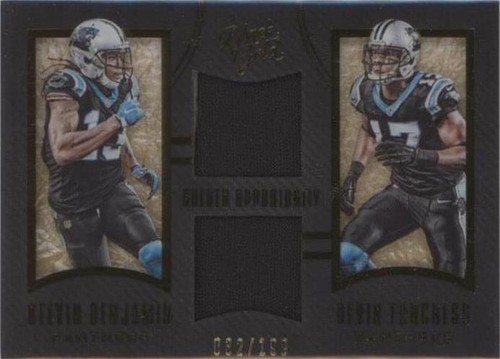 2015 Panini Black Gold Devin Funchess Kelvin Benjamin #GO-CAR