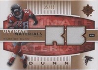 2007 Ultimate Collection Warrick Dunn #UM-WD