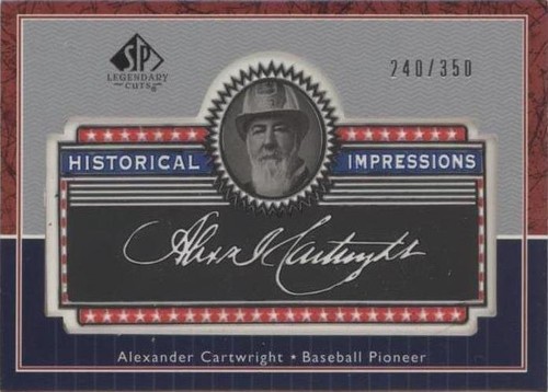 2003 SP Legendary Cuts - Alexander Cartwright #L-AC