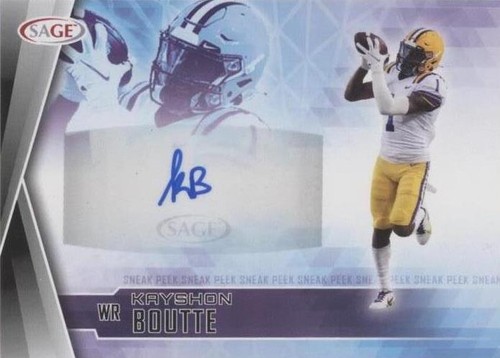 2022 SAGE Low Series Kayshon Boutte #SPA-KB