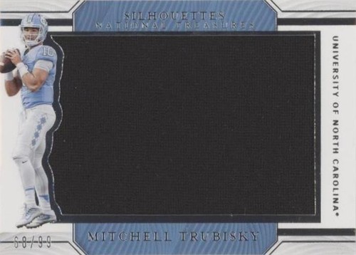 2019 Panini National Treasures Collegiate Mitchell Trubisky #8